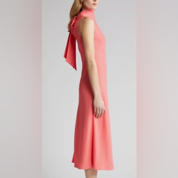 Ted Baker Womens London Eleanar High Cowl Neck Midi Dress - Picture 3 of 7